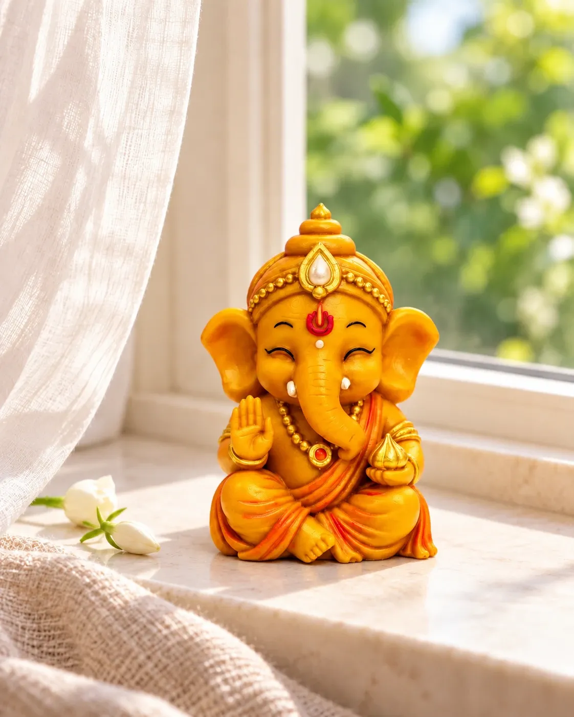 Baby Ganesha Blessing Idol